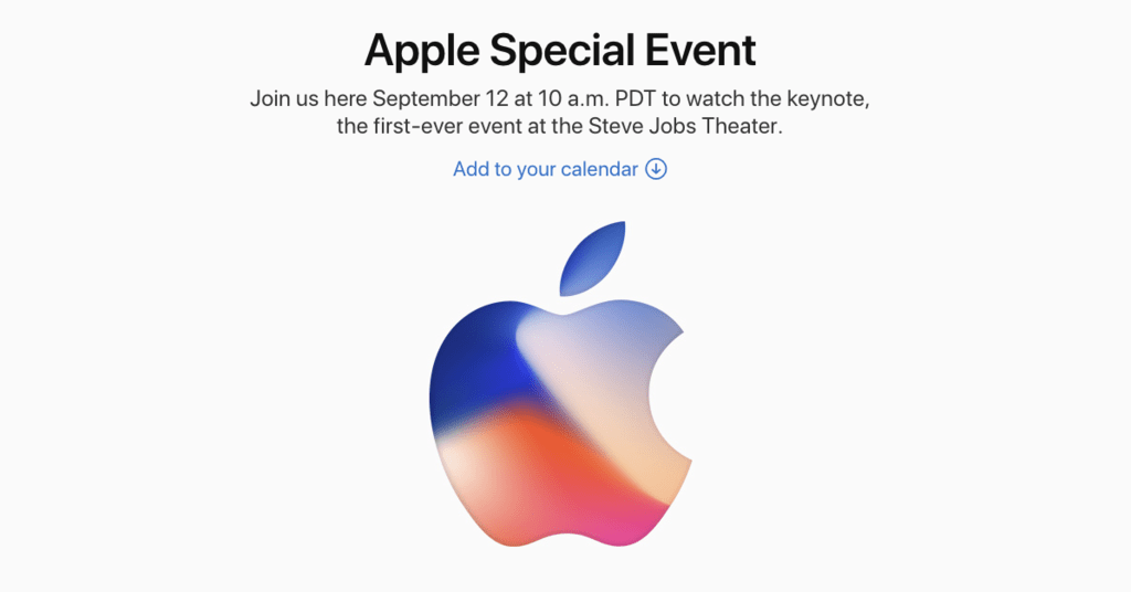 Apple｢iPhone 8発表イベントを9月12日に開催する」正式に発表